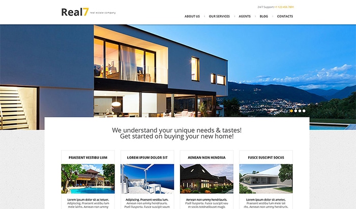 Real Estate Agency Responsive WordPress Theme