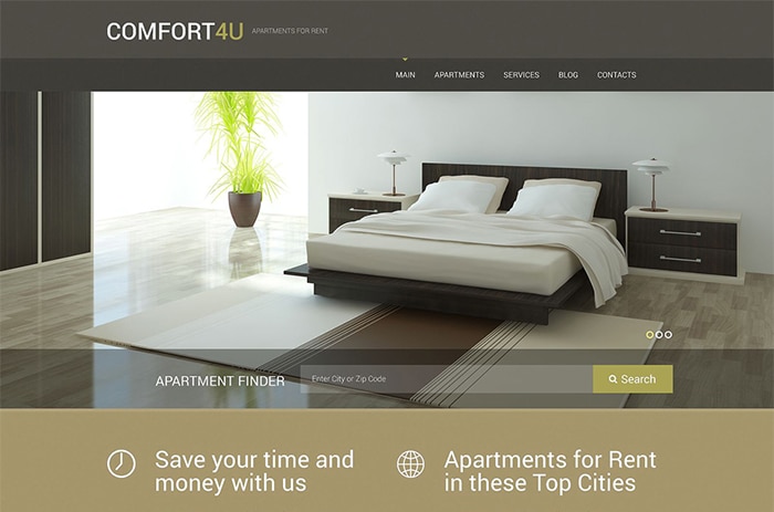 Apartments for Rent WordPress Theme